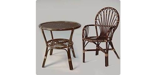 Rattan-Sitzgruppe, 7-tlg. braun