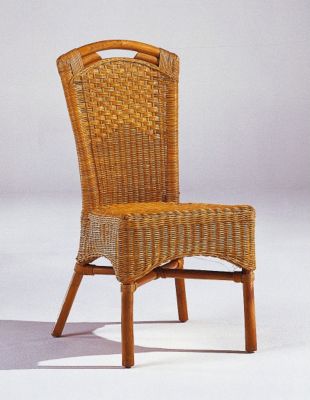 Rattanstuhl 2er-Set, honig Preisvergleich
