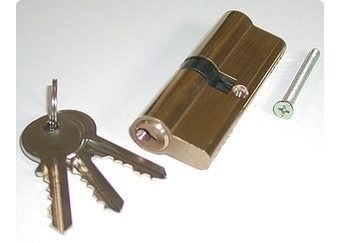 HaustÃŒrprofilzylinder 35/35 mit 3 SchlÃŒsseln