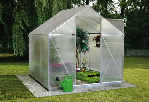 Gew&auml;chshaus Alu-Star 2 mit Fundament - 4,6 m&sup2;
