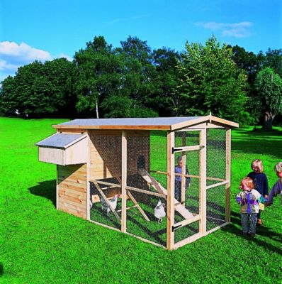 HÃŒhnerstall ca. 5 mË mit HÃŒhnerleiter, Sitzstange und Eiablage
