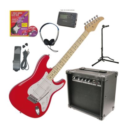 E-Gitarren-Mega-Set, rot