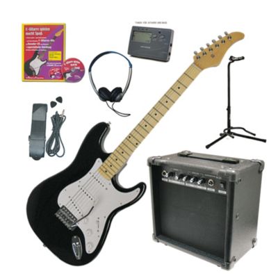 E-Gitarren-Mega-Set, schwarz