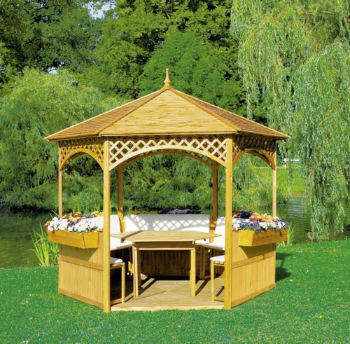 Pavillon Palma mit Holzdach