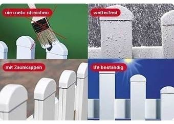 Gartenzaun gerade 80 cm hoch