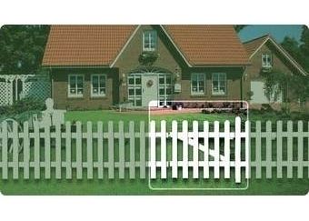 Gartenzaun TÃŒr 1-flg.