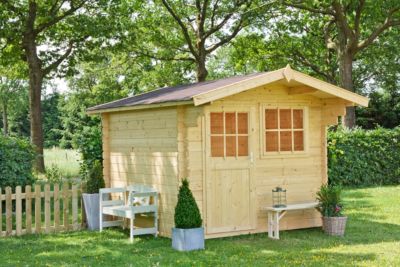 Outdoor Life Blockbohlenhaus Zeisig aus Qualit&auml;tsfichtenholz 6,3 m&sup2; Preisvergleich