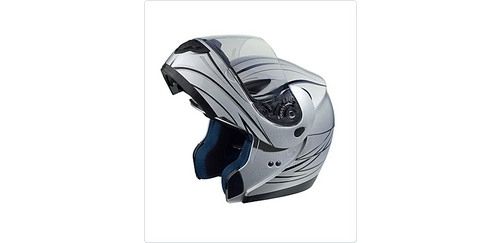 Klapphelm silber-schwarz, Gr. XXL Preisvergleich