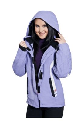 KAMO Ski-Funktionsjacke Damen, flieder-weiÃ, Gr. S