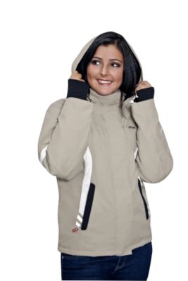 KAMO Ski-Funktionsjacke Damen, beige-weiÃ, Gr. L