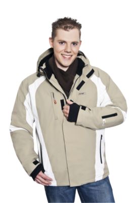 KAMO Ski-Funktionsjacke Herren, beige-weiÃ, Gr. XL