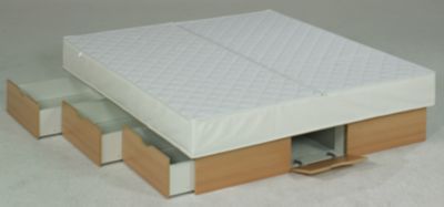Ocean Mono Wasserbett Deluxe mit Schubladen, 140 x 200 cm, buchefarben, F5 Preisvergleich