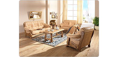 Polsterm&ouml;bel Sofa Texas 2 Sitzer, Leder