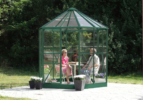 Gew&auml;chshaus-Pavillon Hera 4500 Alu-Gr&uuml;n, inkl....