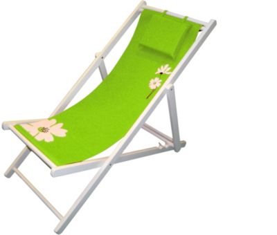 Holz-Klappliege 2er-Set, grÃŒn