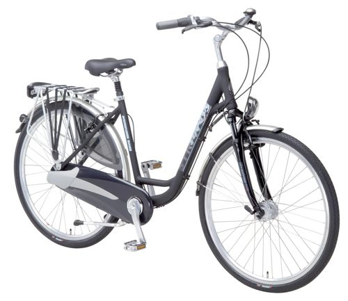 Stratos Schwarzerose Damen-City-Fahrrad, 28 Zoll, 7-Gang