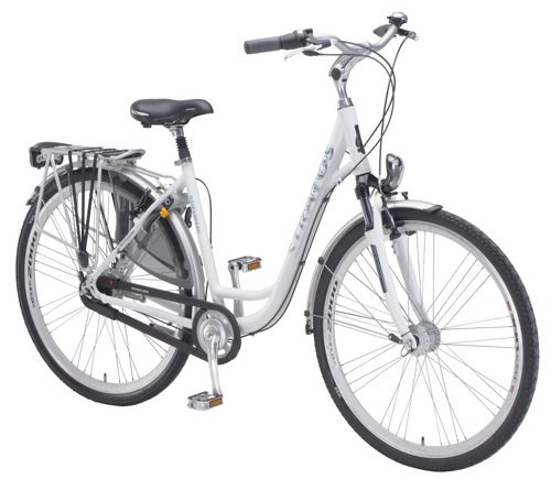 Stratos Edelwei&szlig; Damen-City-Fahrrad, 28 Zoll, 8-Gang