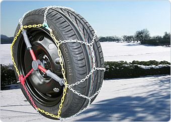 Schneeketten mit automatischem Nachspannsystem fÃŒr PKW KN-60, 2er Set