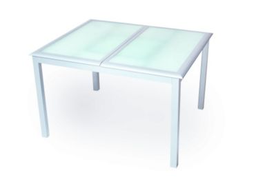 Glas Ausziehtisch Pisa, 120-170 x 100 cm