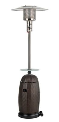 Activa Rattan-Heizpilz 8,3 kW mit Glastischablage