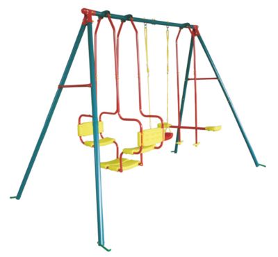 Gartenkinderschaukel Leon mit 3 Schaukeln