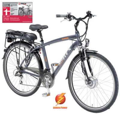 ALU-REX Herren-Trekking-Elektrofahrrad, 36 Volt, 28 Zoll, 21-Gang