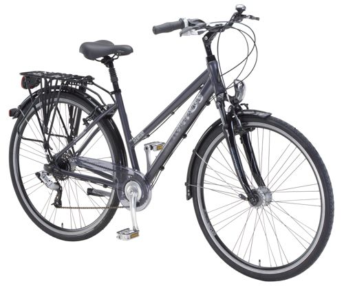 Stratos Zeus Damen-Trekking-Fahrrad, 28 Zoll, 24-Gang