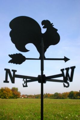 SvenskaV Wetterfahne Hahn schwarz klein