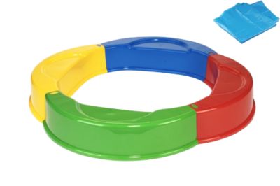 Klein Sandkasten mit Abdeckung