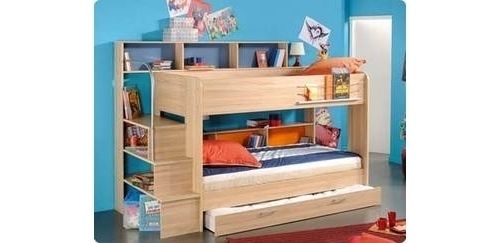 Etagenbett Bibop, farblich variable R&uuml;ckwand
