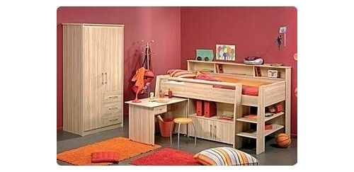 Hochbett Bibop mit Kleiderschrank