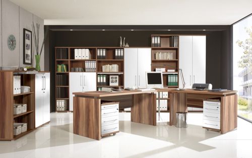 Germania B&uuml;ro-Set Vision 1, Dekor Walnuss Preisvergleich