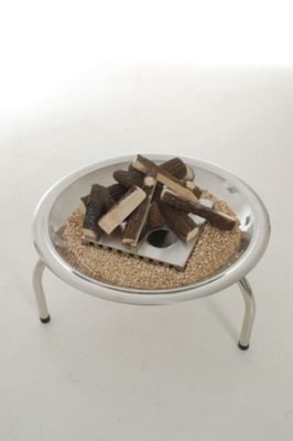 benedomi Feuerschale, chrom, mit Ethanol-Einsatz, Å 76 cm
