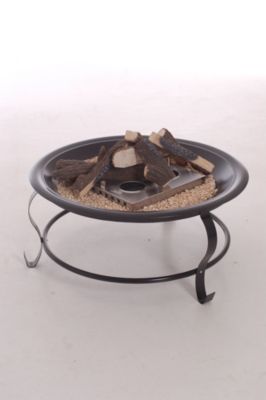 benedomi Feuerschale, schwarz, mit Ethanol-Einsatz, Å 76 cm