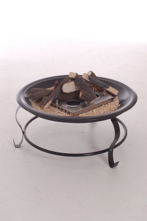 benedomi Feuerschale, schwarz, mit Ethanol-Einsatz, &Oslash; 76 cm