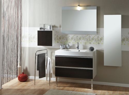 Roma 4 Badm&ouml;bel-Set, 3-tlg., Wenge Nachbildung