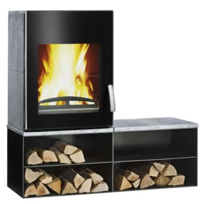 Kaminofen Plasma KF 101 mit Bank ohne Rohrset