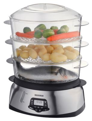 Severin DG 2428 Dampfgarer, Edelstahl gebÃŒrstet