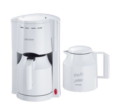 Severin KA 9208 Kaffeeautomatmit 2 Thermokannen, weiss