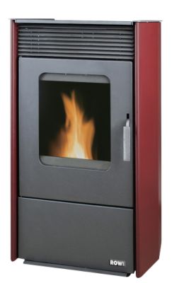 Rowi Pellet-Heizofen EASY 8,9 kW bordeaux
