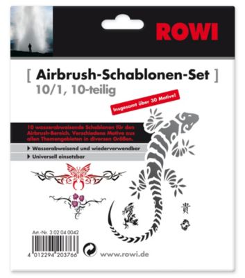 Rowi Airbrush-Schablonenset 10/1, 10-teilig