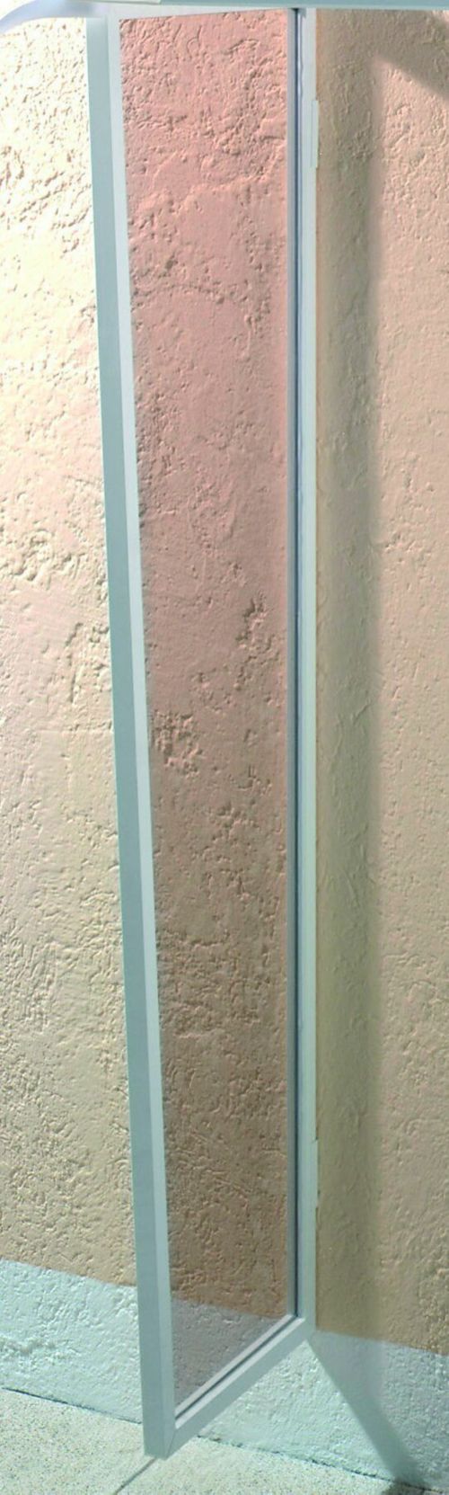 Seitenblende B1 200 Acryl wei&szlig; get&ouml;nt