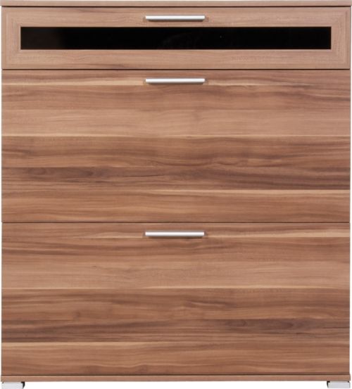 Schuhschrank PRIMUS, Walnuss-Nachbildung