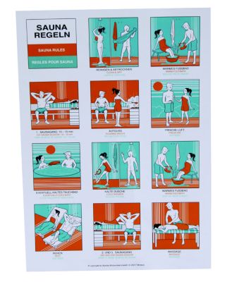 Karibu Baderegeltafel fÃŒr Saunen