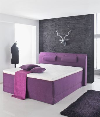 Boxspringbett Stockholm 140 x 200 cm m. Kopfteil und Polster-Set Preisvergleich