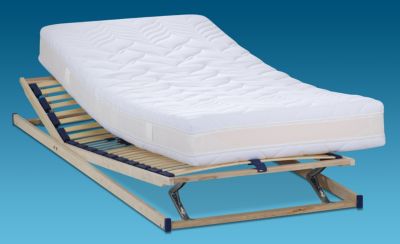 WINKLE Kaltschaummatratze Cheyenne 7-Zonen, 90 x 190 cm mit Lattenrost - HG4