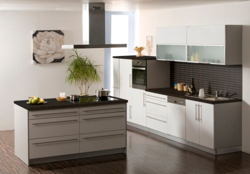 K&uuml;chenzeile Cucina Island Run ohne E-Ger&auml;te