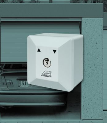 Schellenberg SchlÃŒsselschalter fÃŒr Garagen- und AuÃentorantriebe - Aufputz