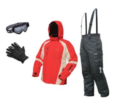 KAMO Ski-Funktionskleidung Herren, 4-tlg. rot M