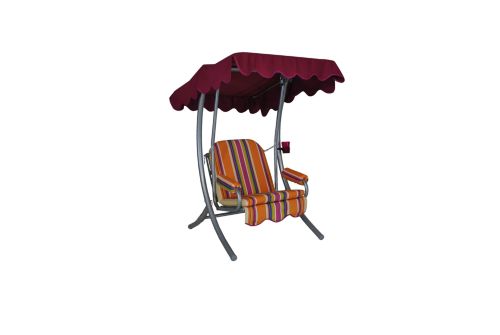 Single Hollywoodschaukel Design Streifen - Komplett-Set